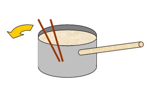 【漉す】 箸を活用して、日本人の器用さを見せつけてやってください。