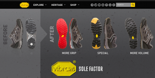 【Vibram社のサイト】全世界の有名アウトドアメーカーが「パートナー」だ。多分あなたの家の「登山靴」も7割位はビブラム